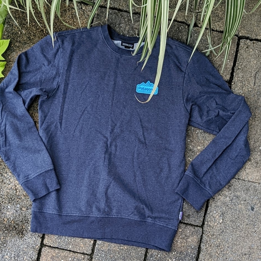 Stone Blue Patagonia Crew Sweatshirt